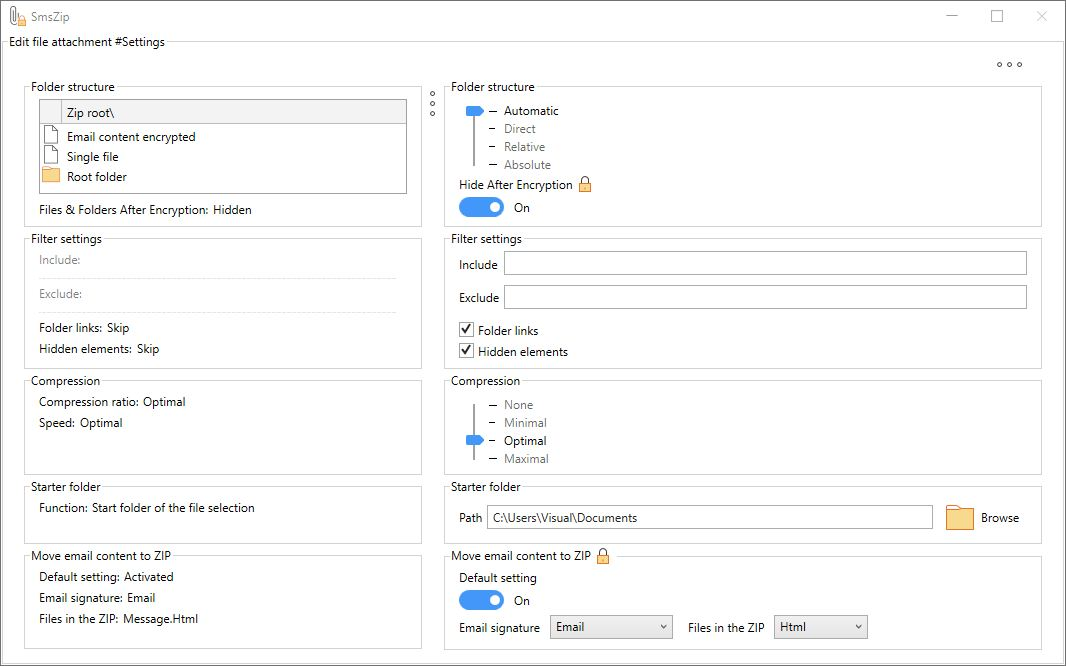 Settings - File Attachment
